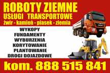 Kamień   kruszywo  drogowe  tłuczeń piasek  ziemia  transport  koparka