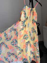 H&M Asymetryczna sukienka szyfonowa rozm.122 5-8 lat