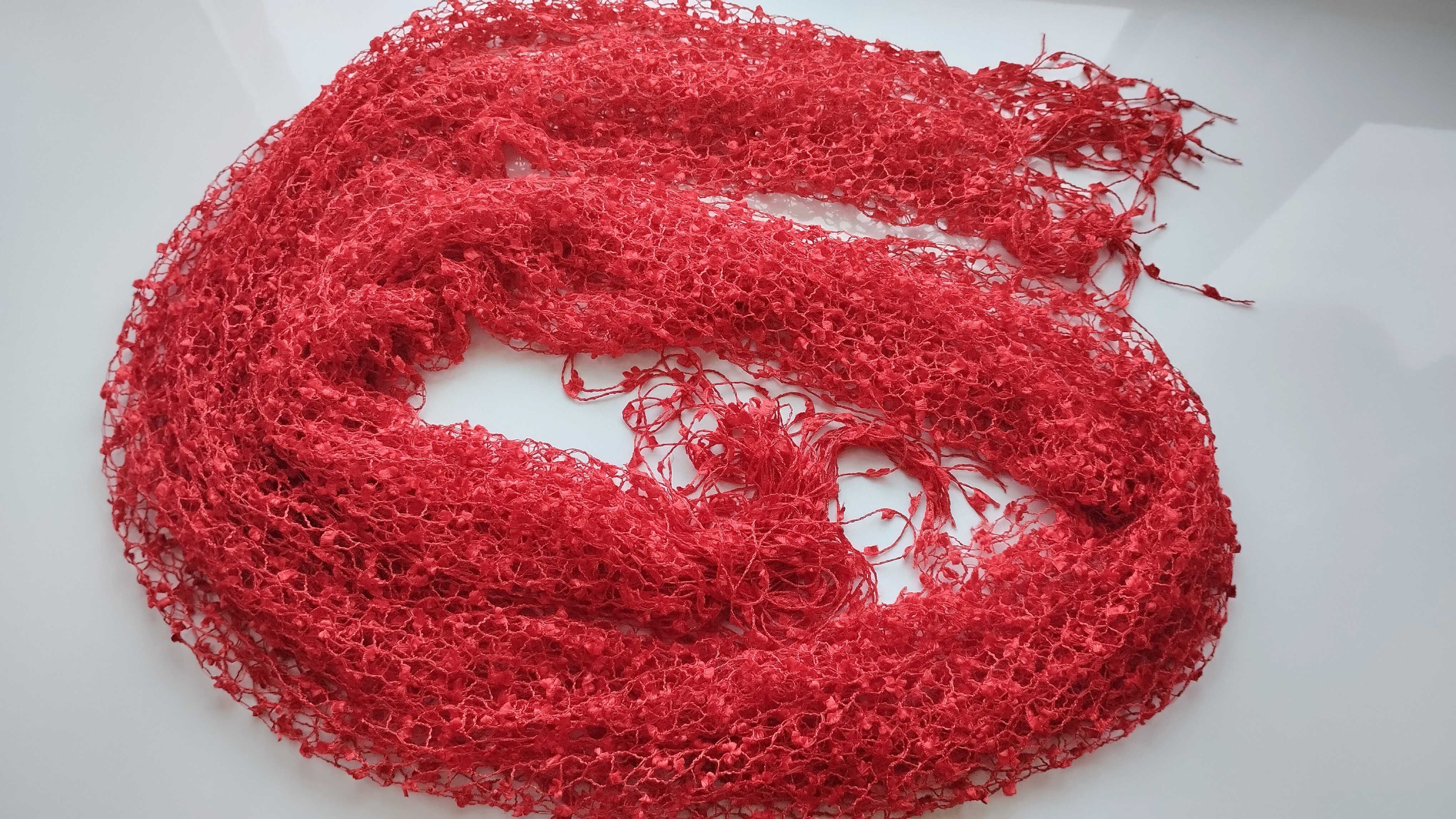 Палантин ажурный шарф новый  190 х 50 см
