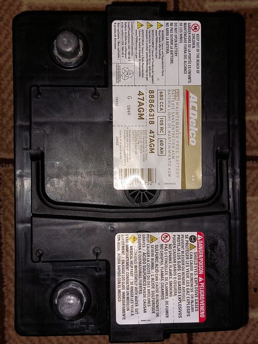 Аккумулятор AGM 12V 60Ah ACDelco