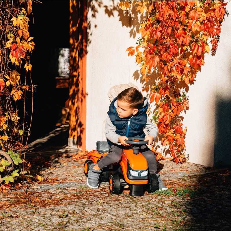 FALK Traktorek Kubota Pomarańczowy z Przyczepką + akc. od 1 roku