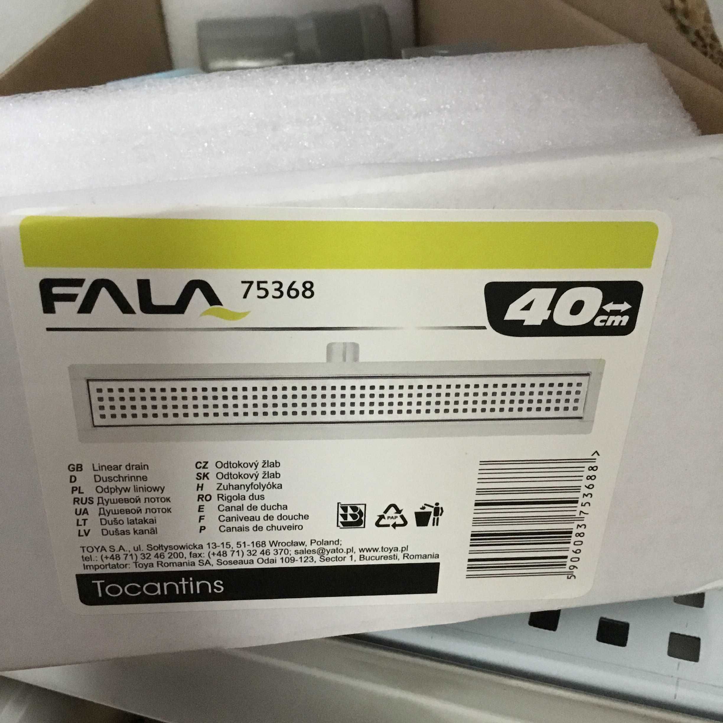 Трап для душа линейный FALA Tocantins 75368 40 см (Польша)