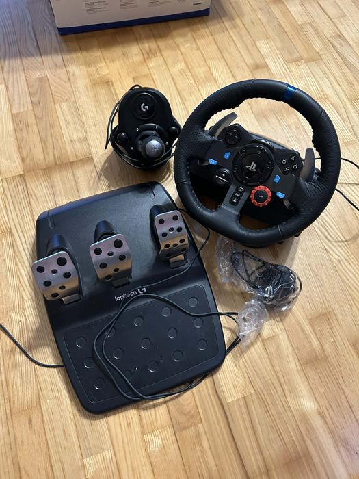 Zestaw logitech g29 kierownica pedały shifter pudełko ps4 ps3 ps5 pc