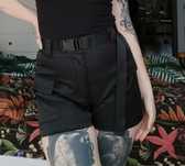 Spodenki w stylu streetwear, nu-goth