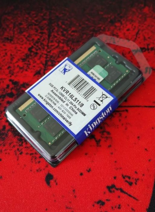 Pamięć RAM 1x 8GB Kingston DDR3L 1600MHz PC3-12800 SO-DIMM | KVR16LS11