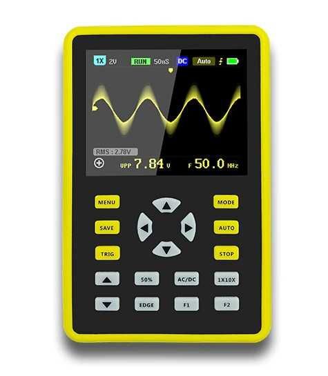 FNIRSI 5012H (1 канал, 100 МГц) Карманный цифровой осциллограф 2.4"