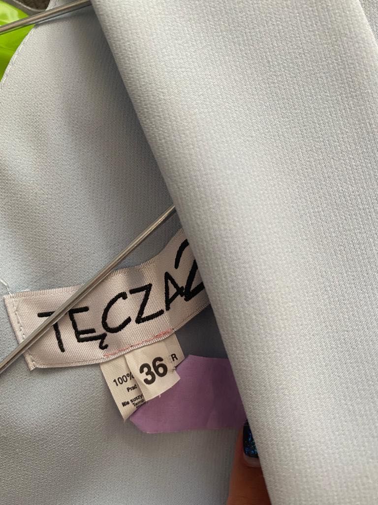 Niebieska sukienka wyjściowa/na codzień Tęcza 2
