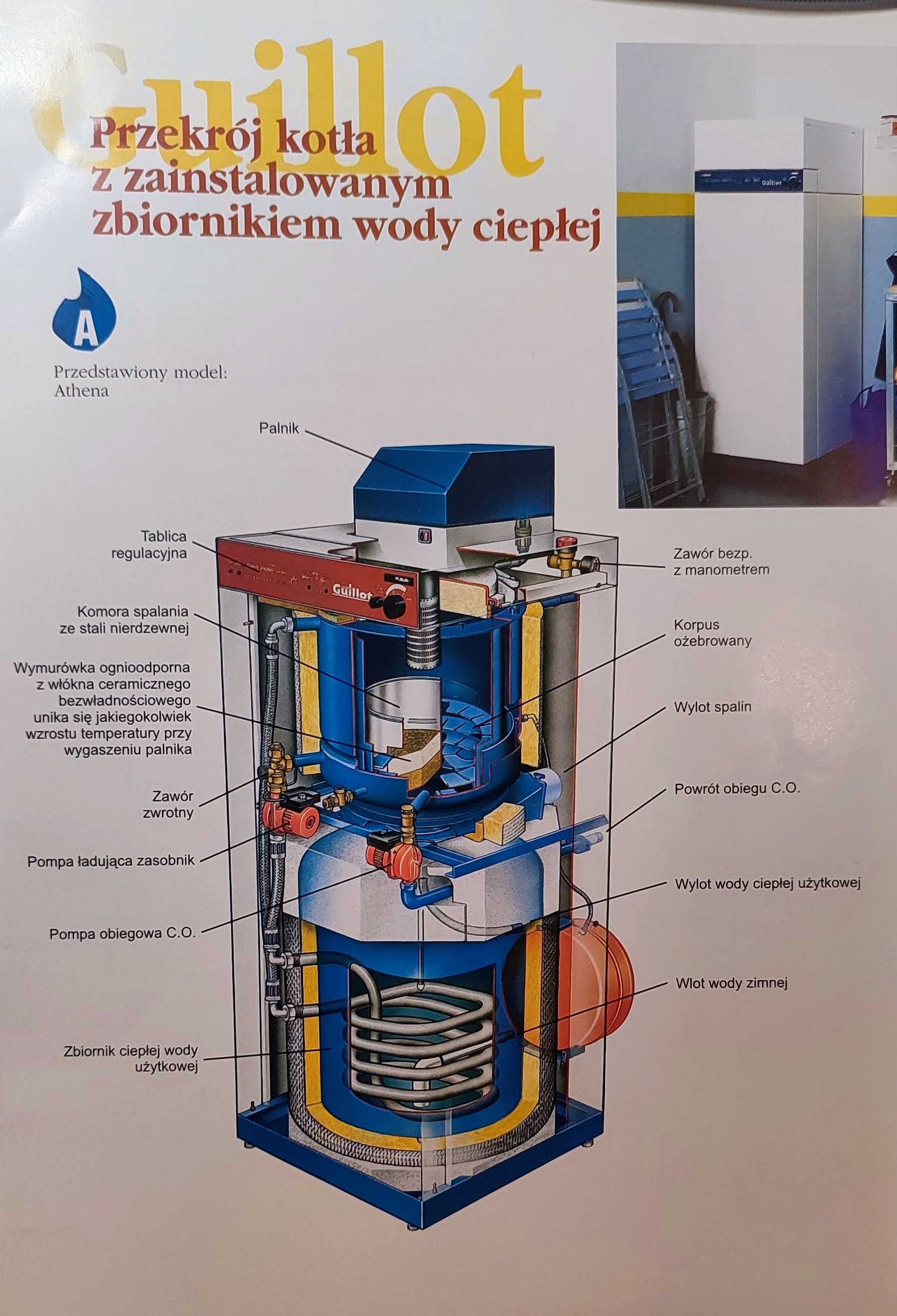 Sprzedam kocioł olejowy ATLANTIC CYTHIA DF2 22 ze zbiornikiem 1100L