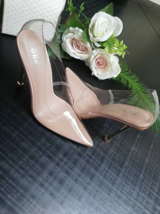 Piękne transparentne szpiki Bebo rozm. 35 Nowe