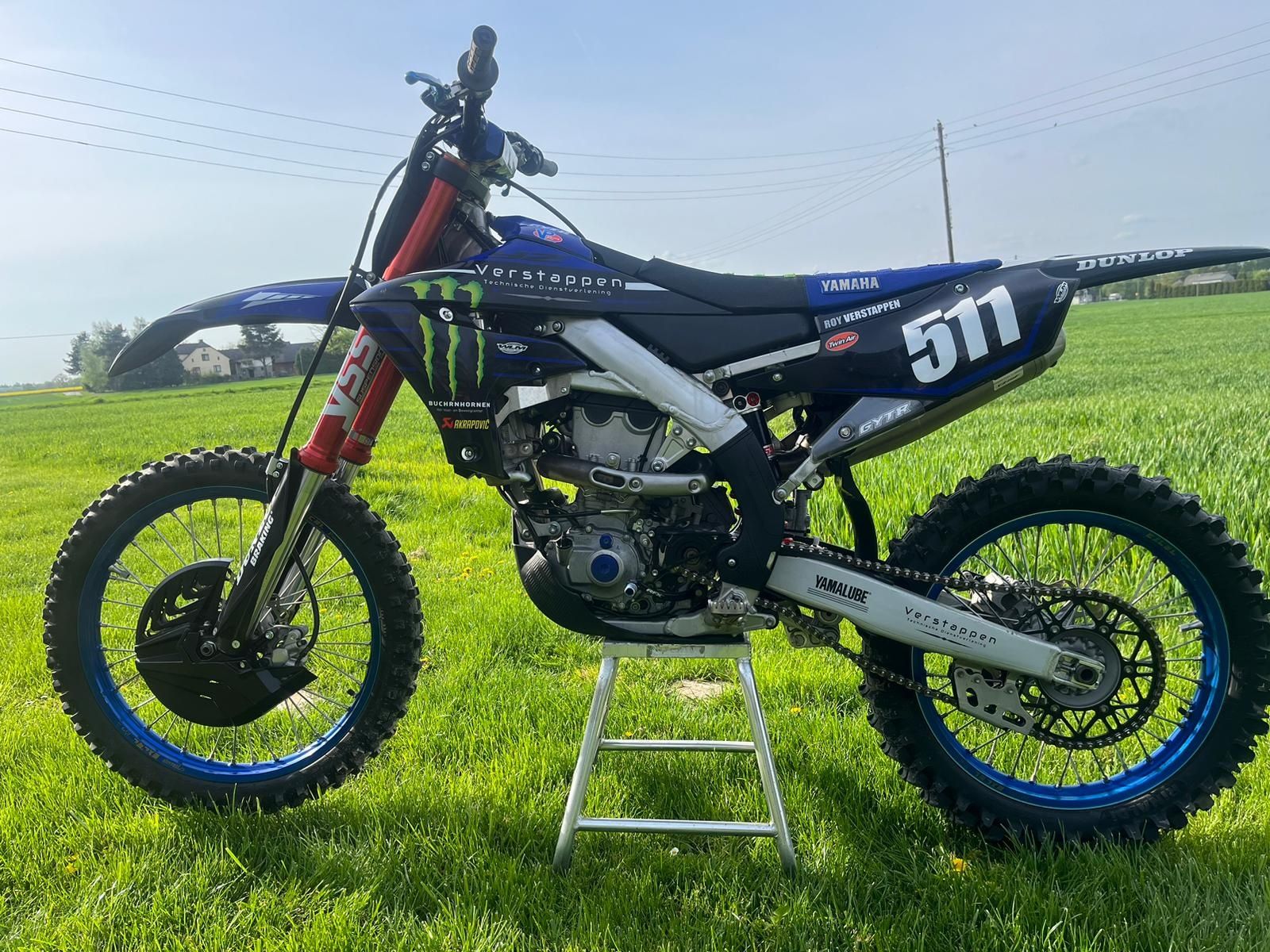 Yamaha YZ 450F rozrusznik, mapy