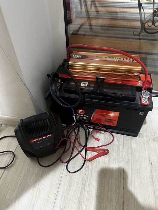 Готова система ДЖБ ІБП Бесприбійник Акумулятор інвертор і зарядка