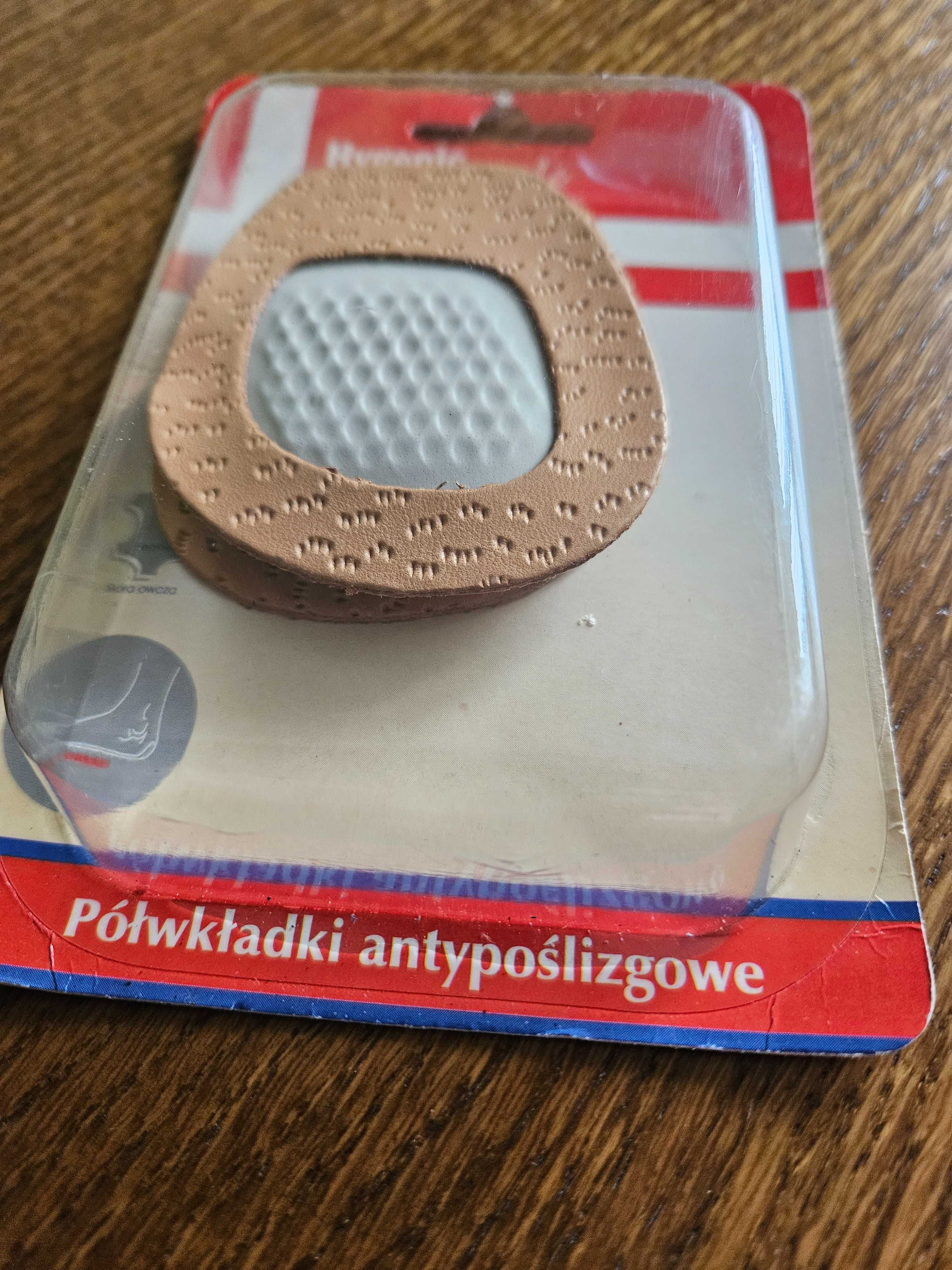 Półwkładki do butów antypoślizgowe skóra owcza Pekari