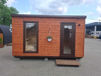 Sauna NOWOCZESNA  4 metry Spa Ogrodowe PREMIUM Świerk Skandynawski
