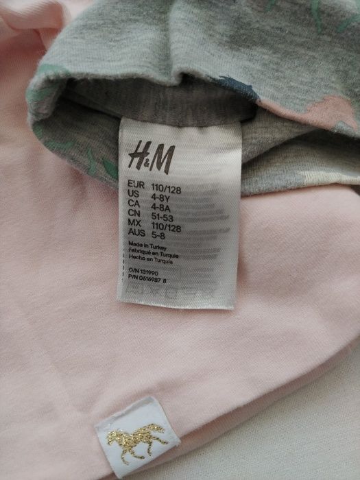 sprzedam czapki H&M-2pak-110/128