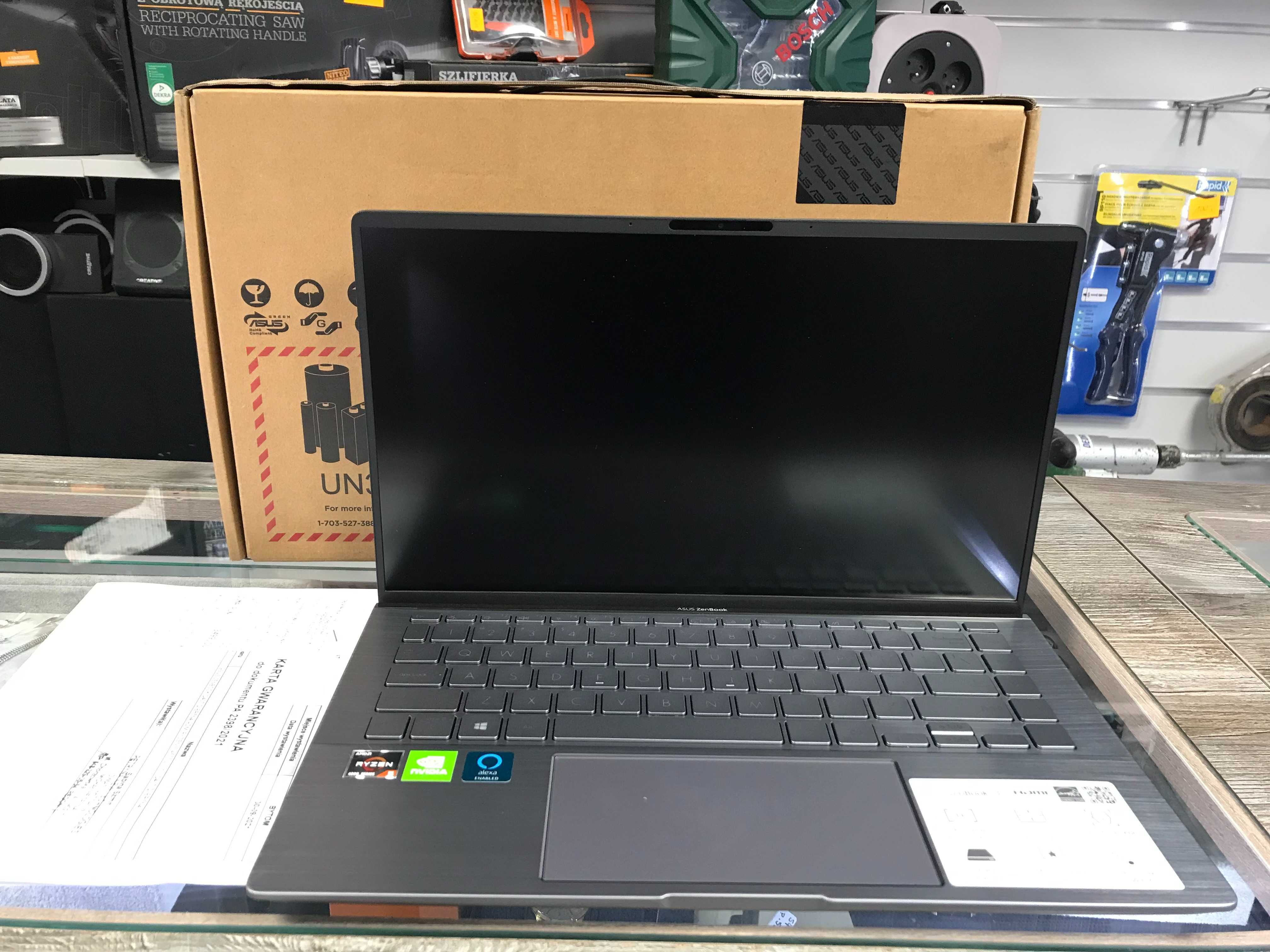 Nowy! Laptop ASUS Zenbook 14" Q407IQ-BR5N4 Ryzen 5/8GB/256GB SSD/MX350