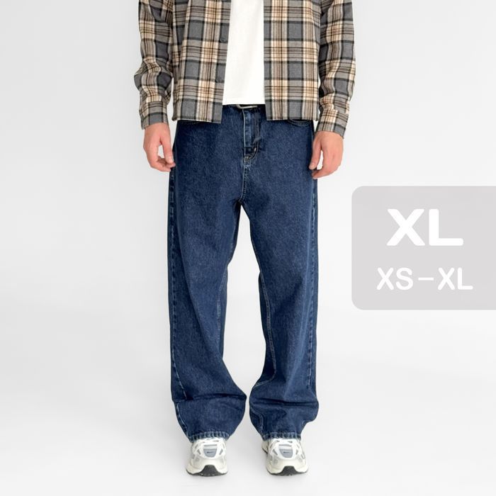 Джинси чоловічі baggy jeans, широкие джинсы мужские реп rap sk8 XL