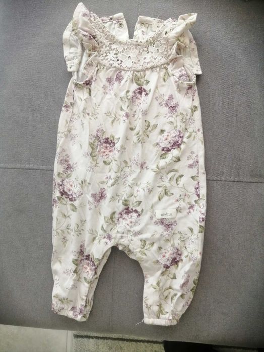 Ogrodniczki Newbie w fioletowe bzy rozm. 56