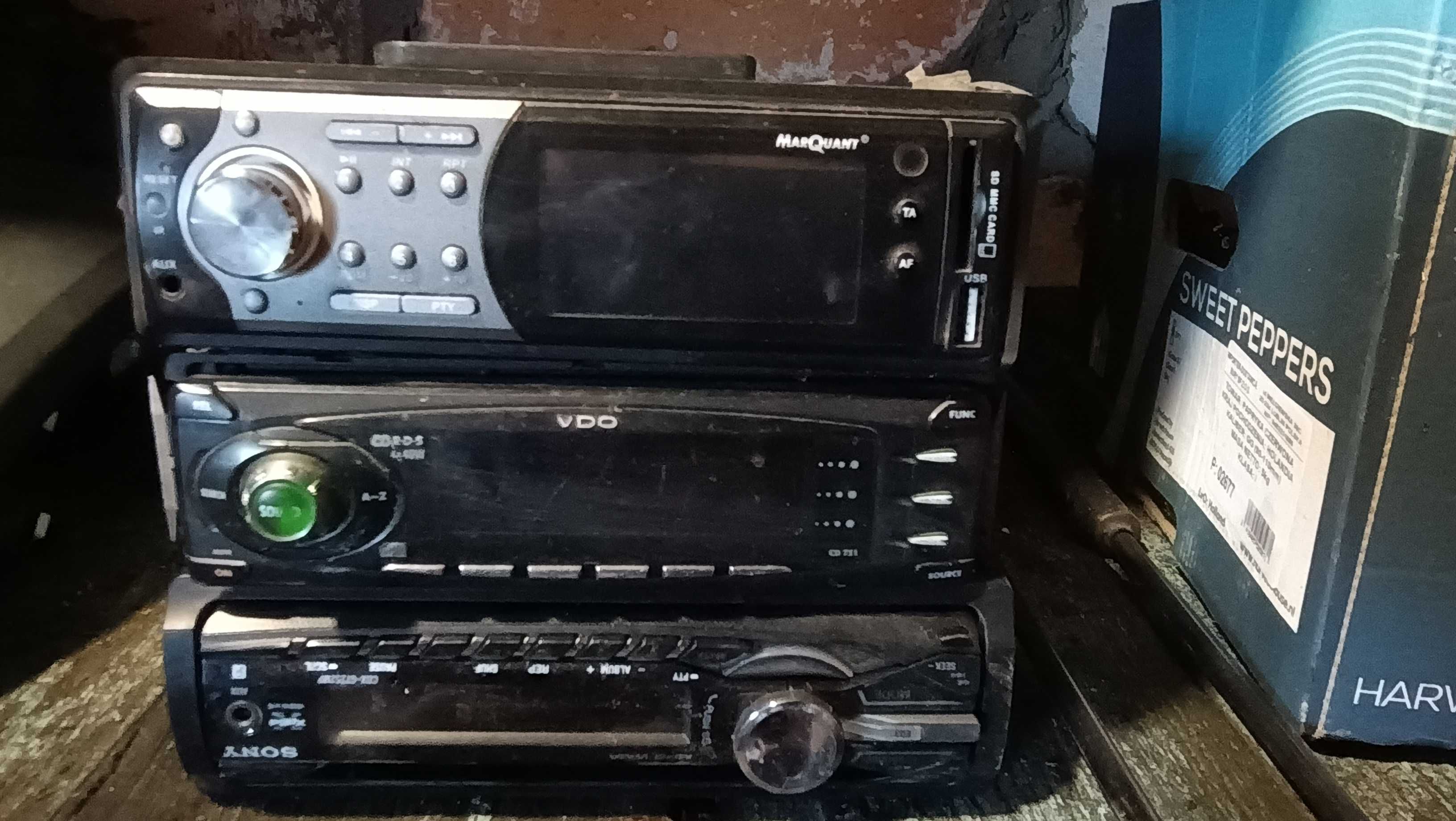 Radio radioodtwarzacz Sony VDO CD SD USB cena za 3 sztuki