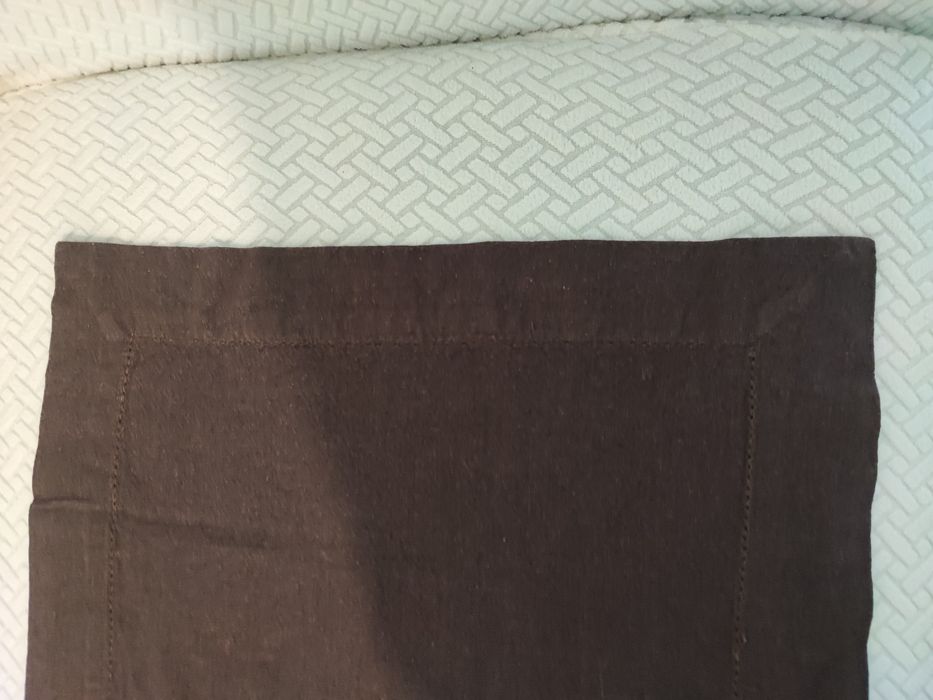 Bieżnik i 6 serwet ciemny brąz Home&You bawełna