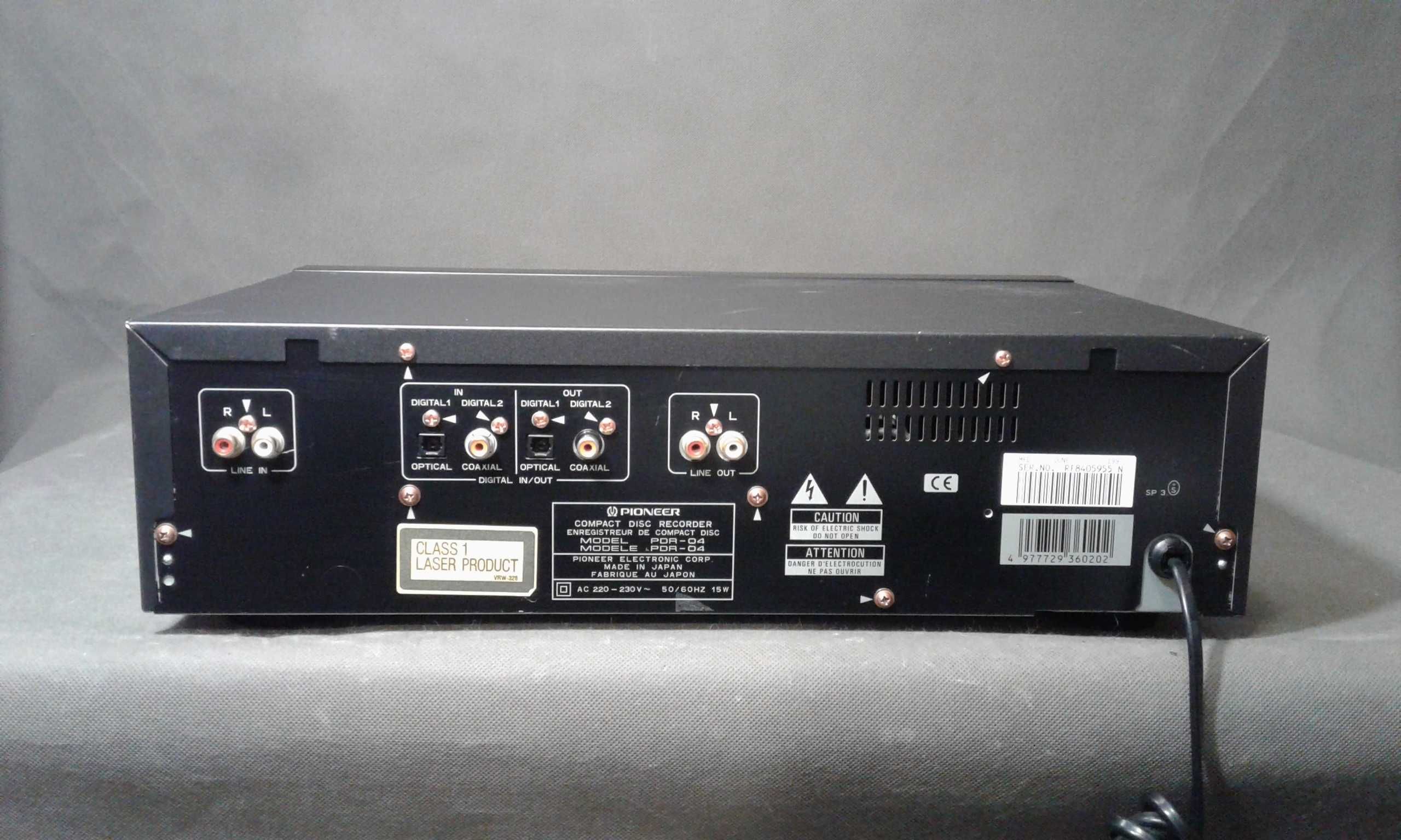 PIONEER PDR-04,pilot,nagrywarka audio cd
