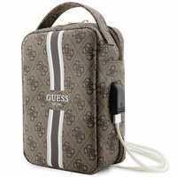 Guess Torba Guhbp4Rpsw Organizer Brązowy/Brown 4G Printed Stripes