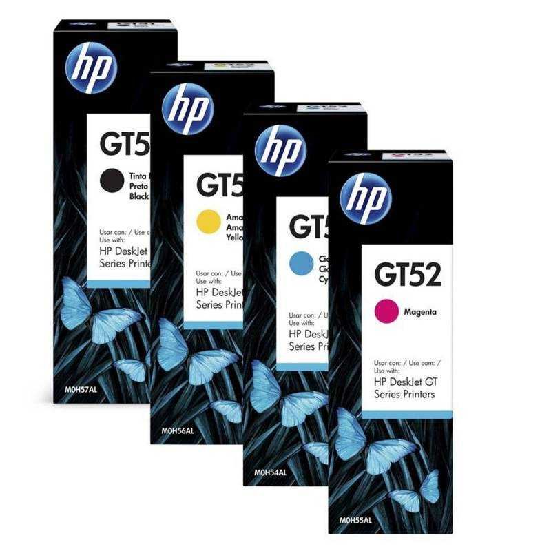 pack hp tinta original HP GT51 y HP GT52