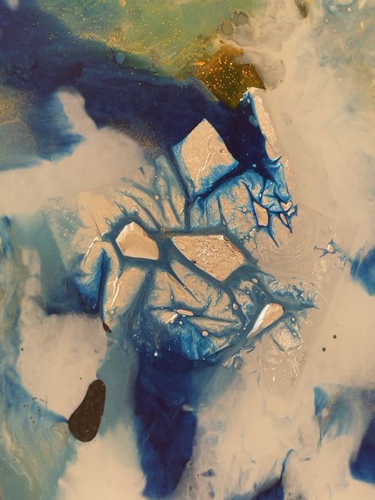 Quadro original em  acrilico invertido sobre vidro