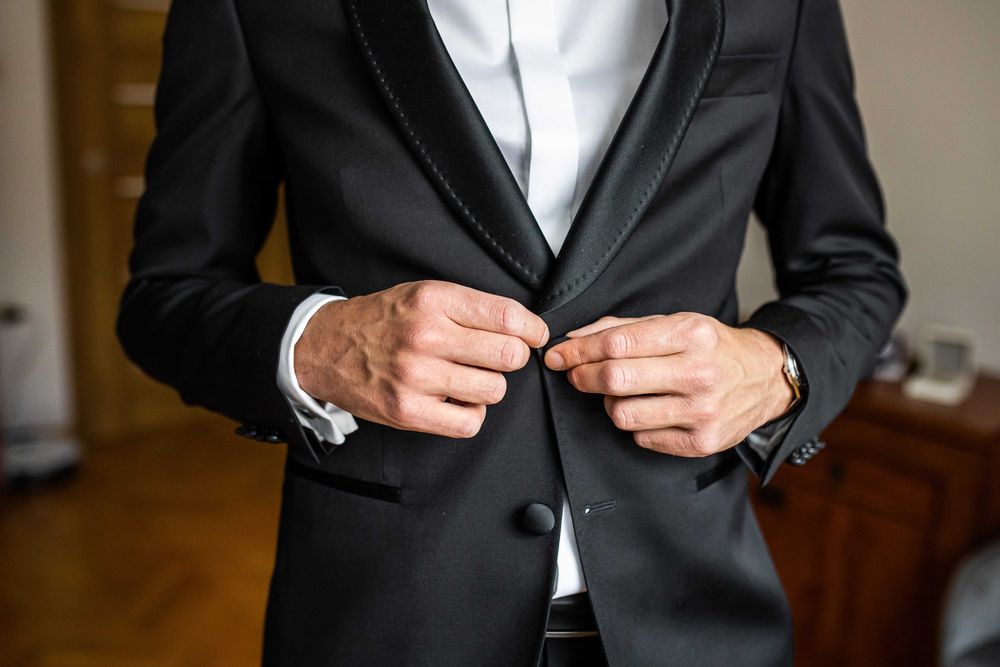 Smoking garnitur ślubny 182/96/82