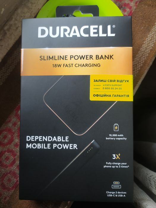 Павербанк  Duracell  Charge 10 18w