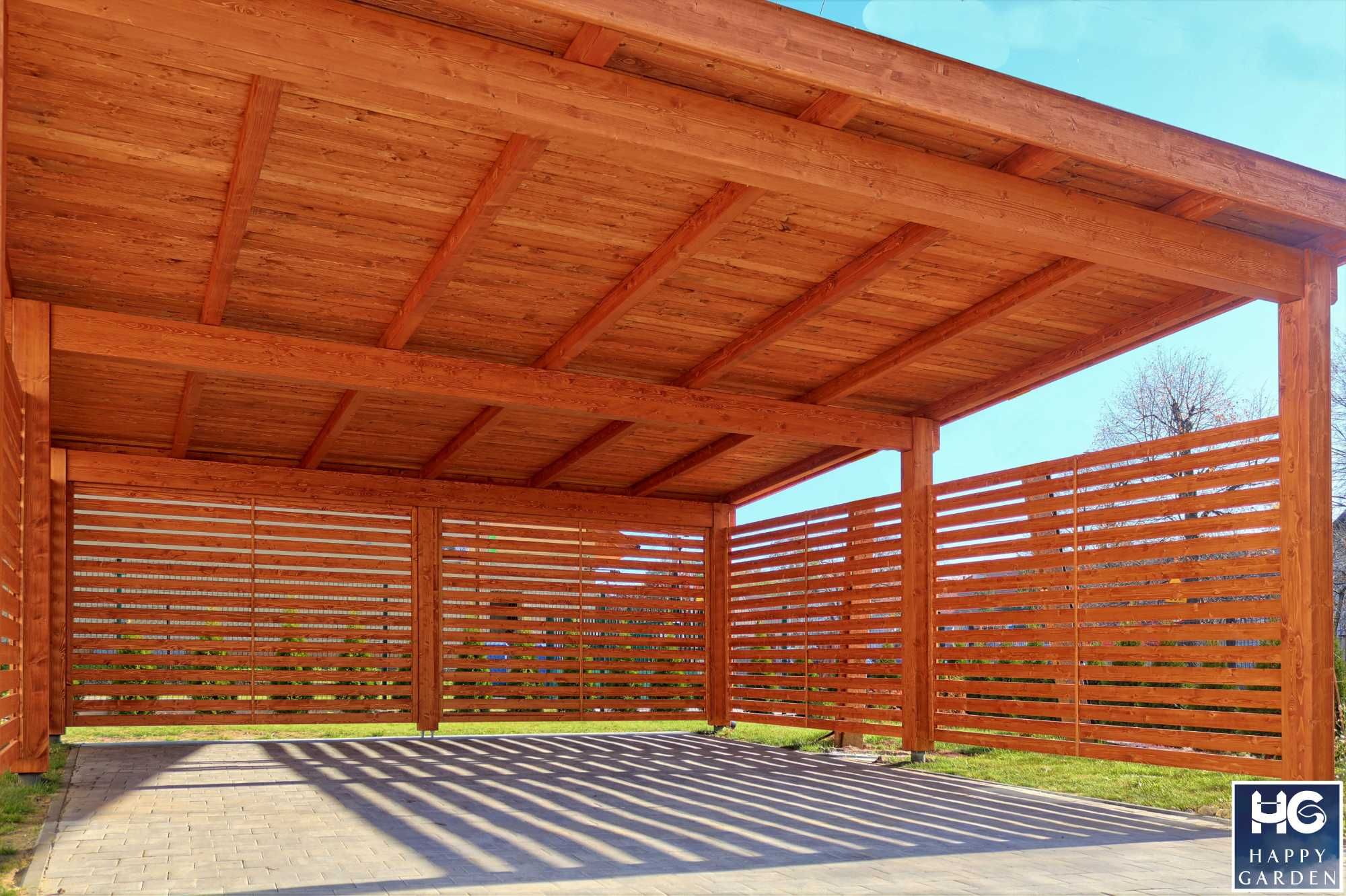 Wiata garażowa Podwójna . Carport + Wizualizacja 3D!+Szybka Realizacja