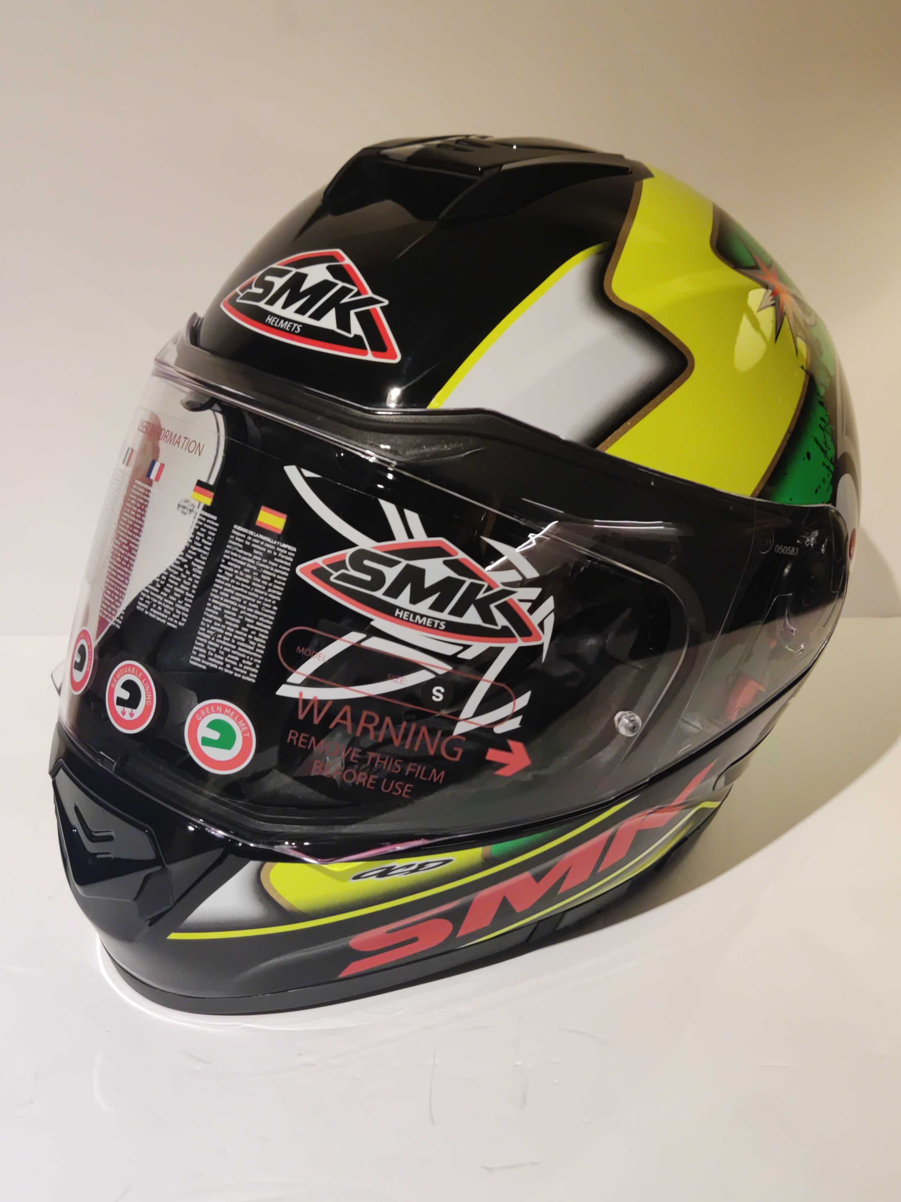 Capacete SMK integral mota scooter novo