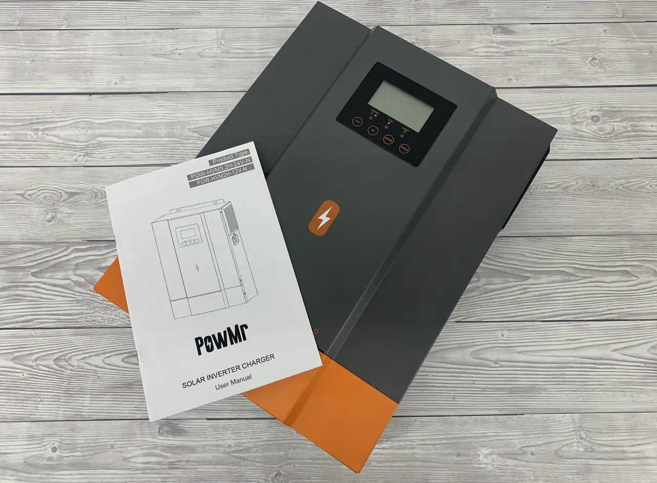Гибридный инвертор PowMR 3.2кВт 24V-220V MPPT POV-HVM3.2H-24V