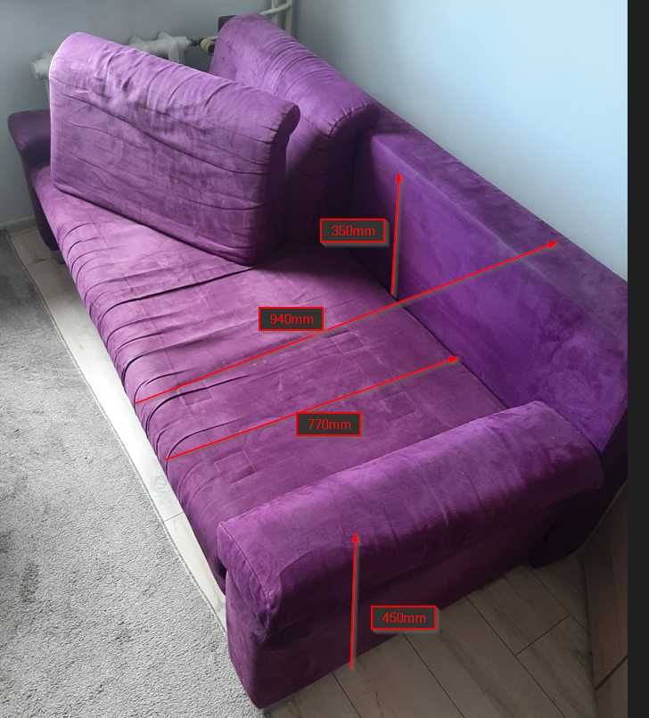 kanapa sofa rozkładana z funkcją spania