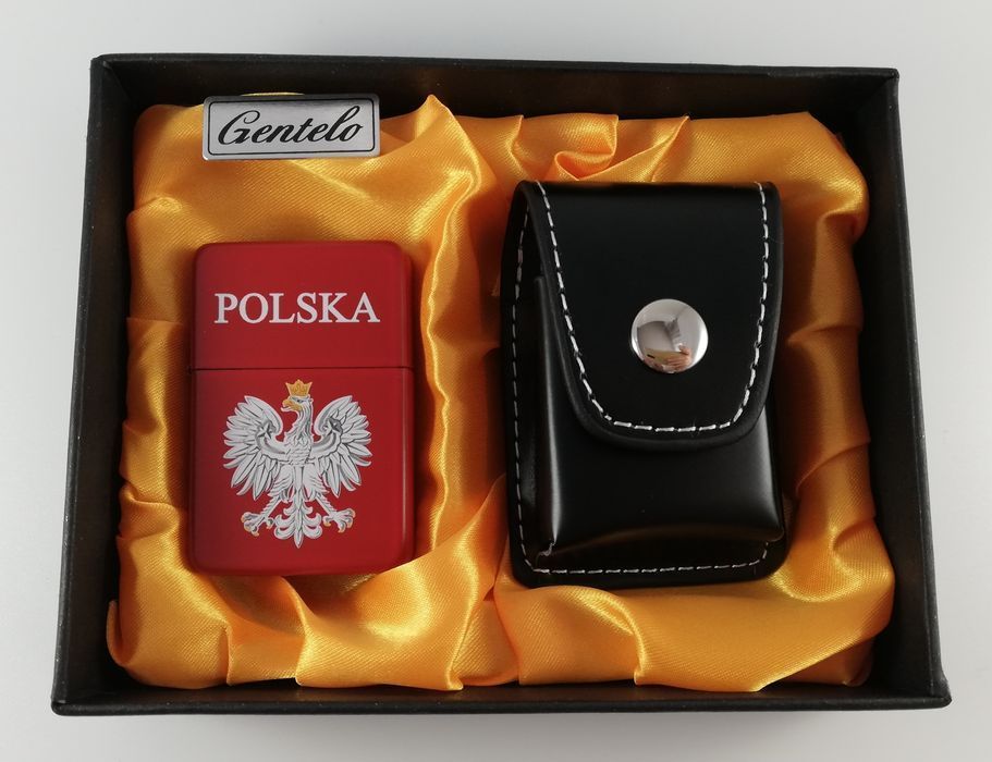 Nowy Zestaw upominkowy zapalniczka Polska Orzełek Godło