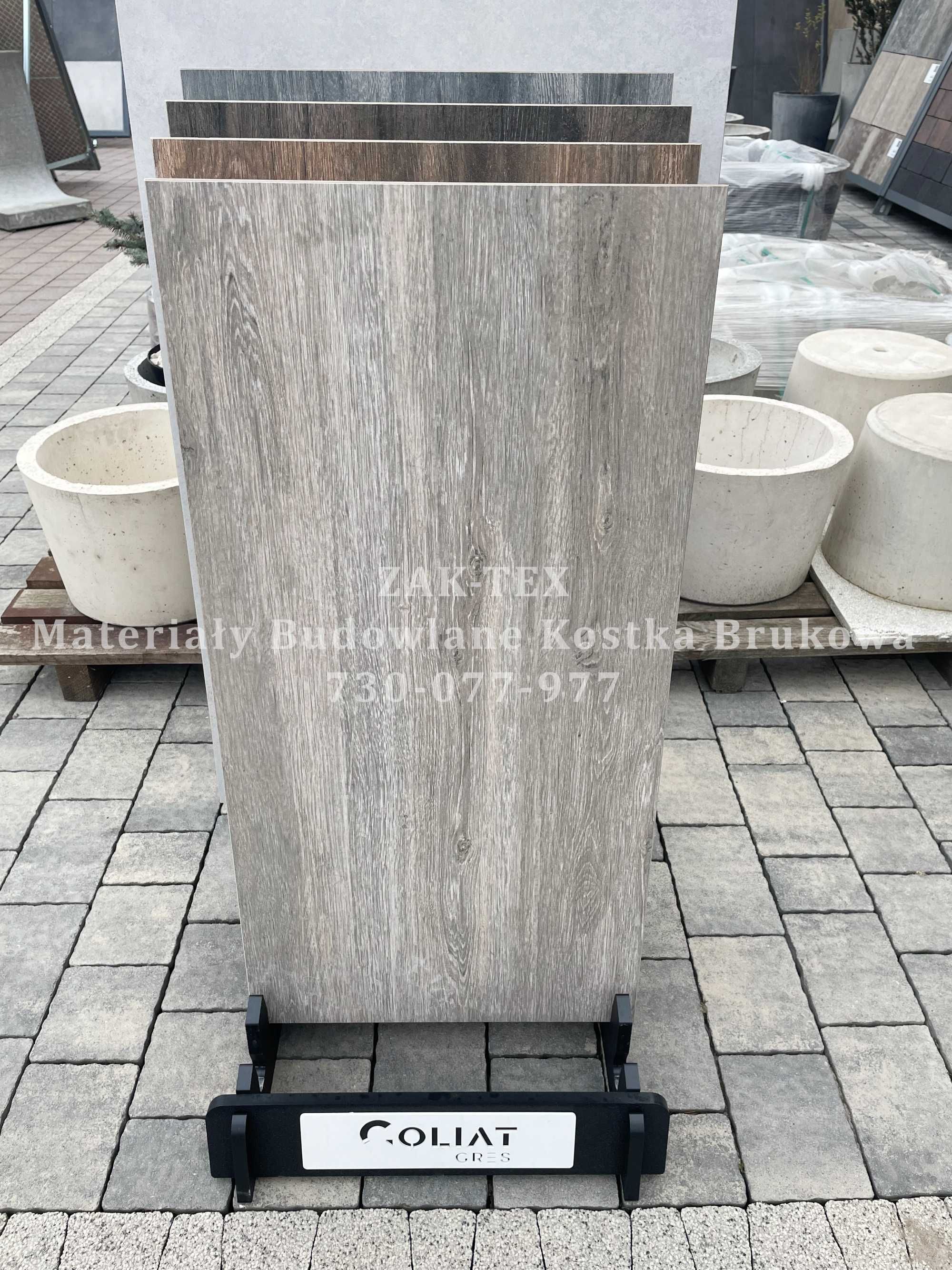 Płyty gresowe tarasowe Goliat PATIO 90x45x2cm deska drewno