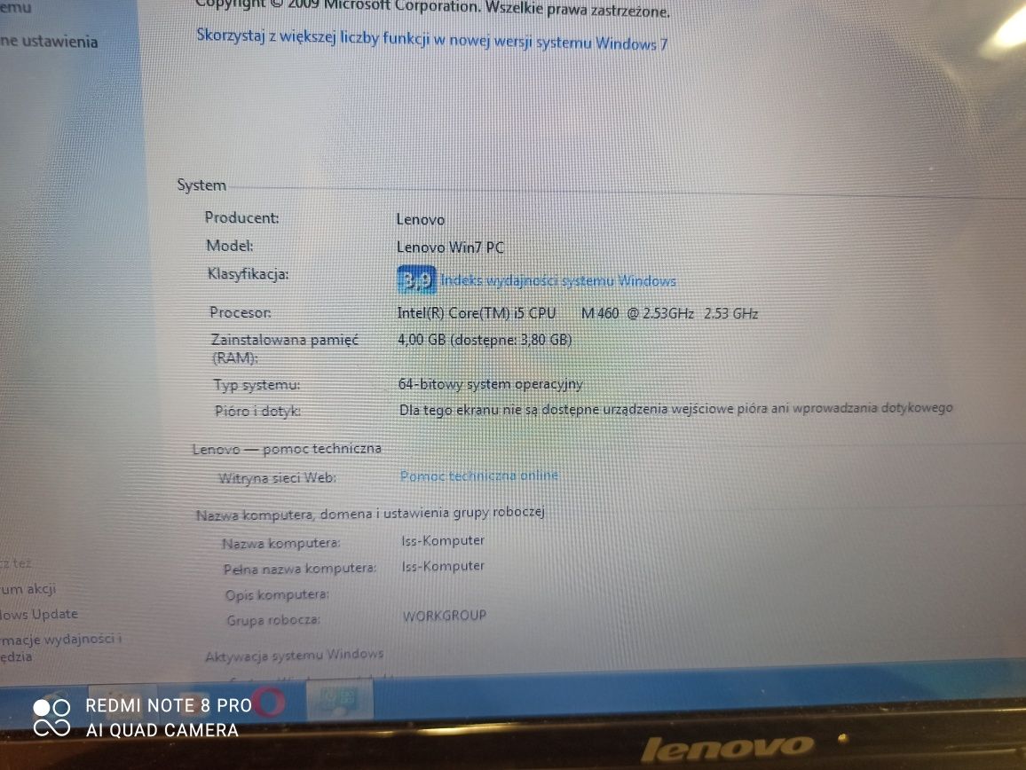 Laptop lenovo z360