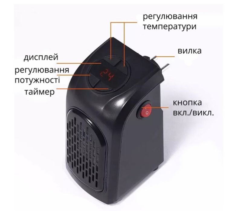 Портативный тепловентилятор Handy Heater
