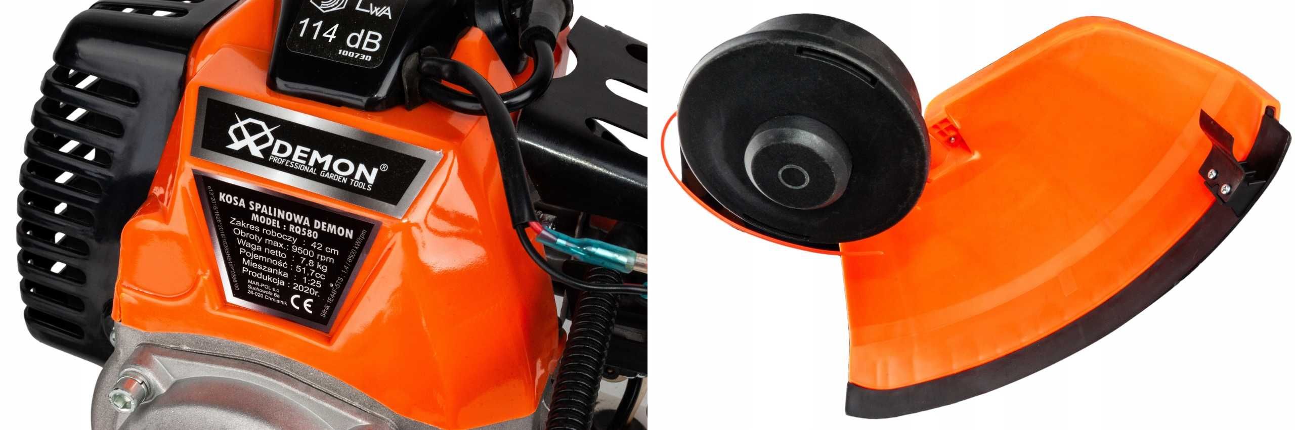 Kosa spalinowa wykaszarka do trawy DEMON RQ580 380 W+GRATIS!!
