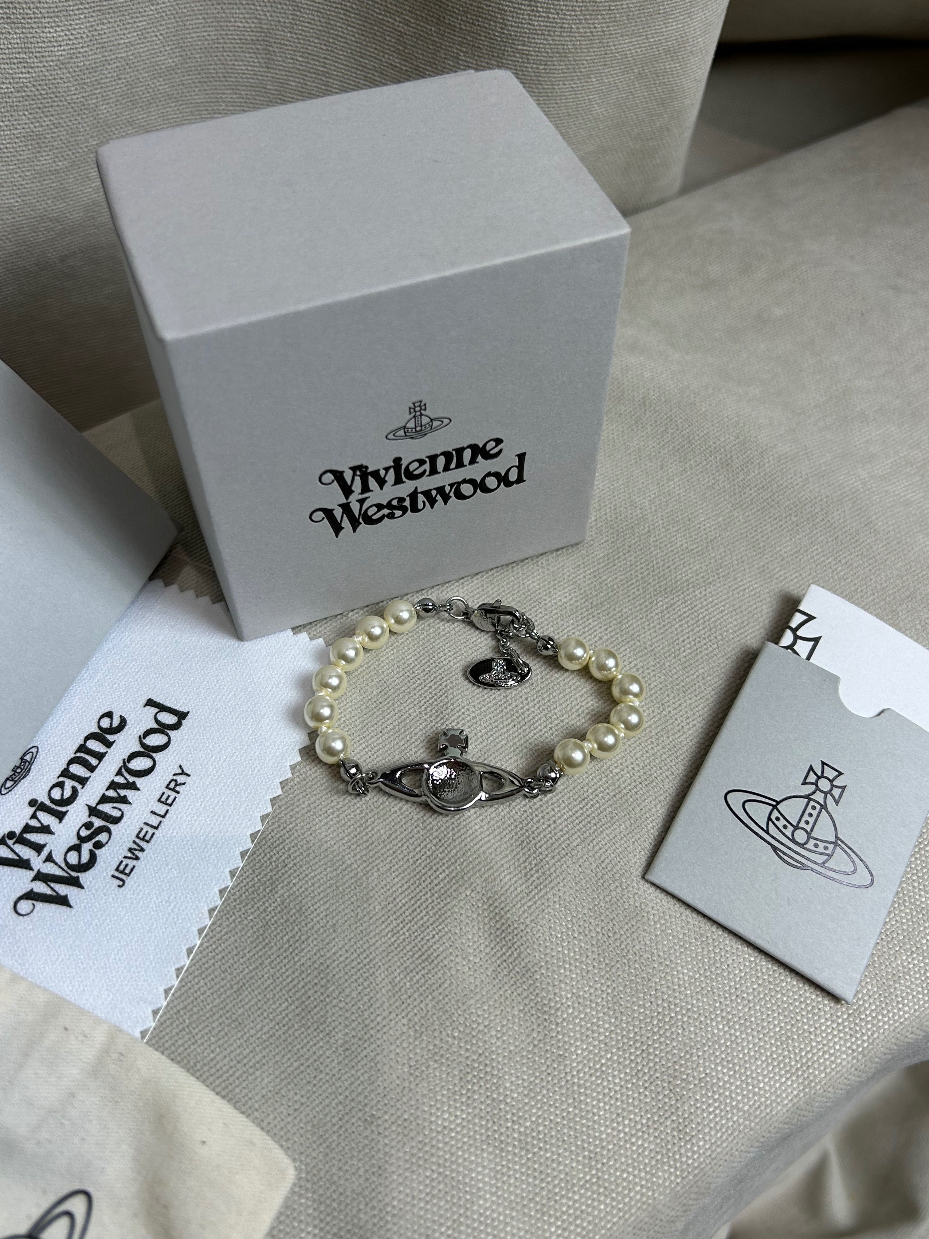 Vivienne Westwood Saturn Pearl Bracelet браслет бусы