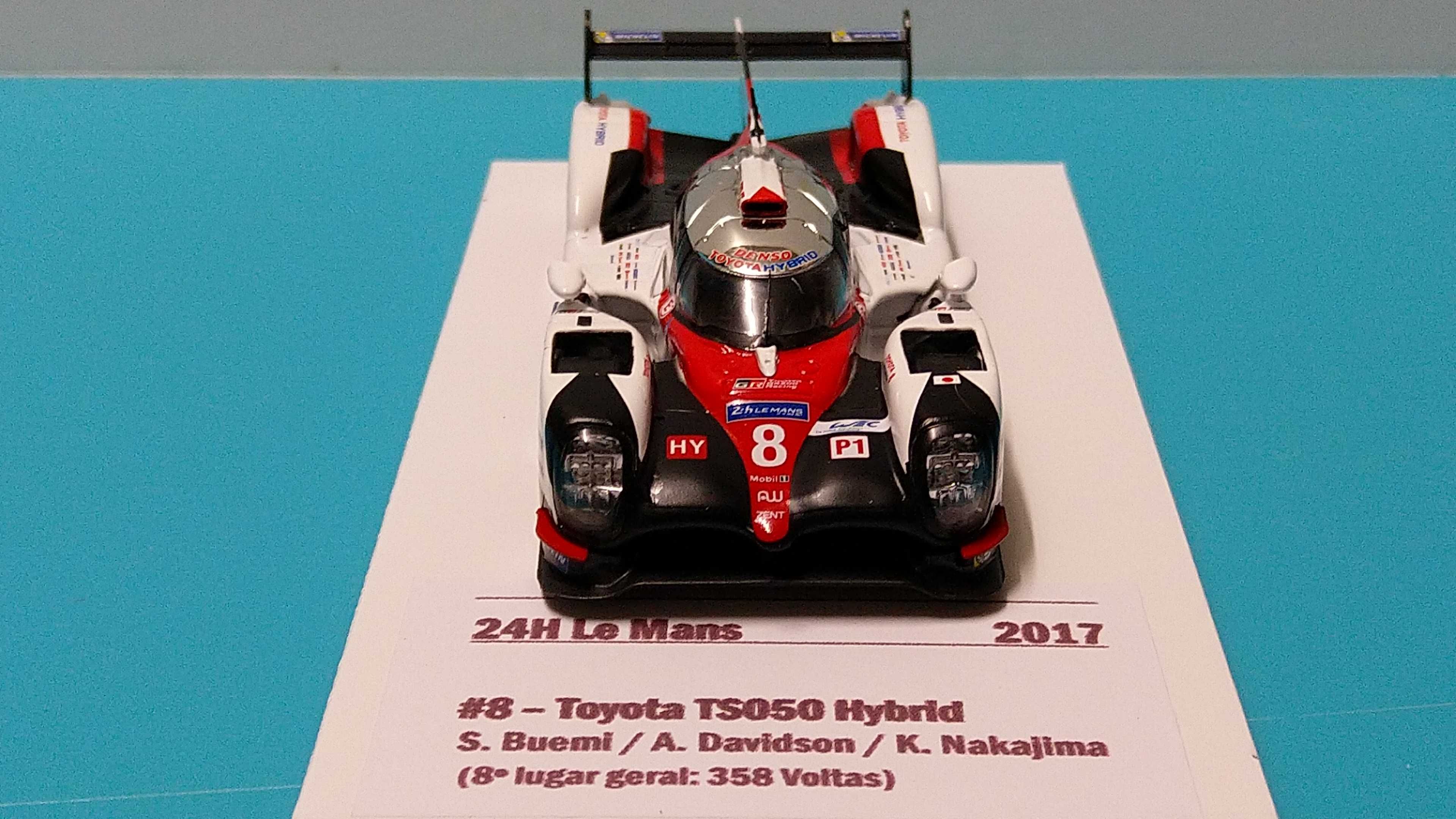 Toyota TS050 Hybrid #8 - 24 h Le Mans 2017 - Miniatura IXO escala 1/43
