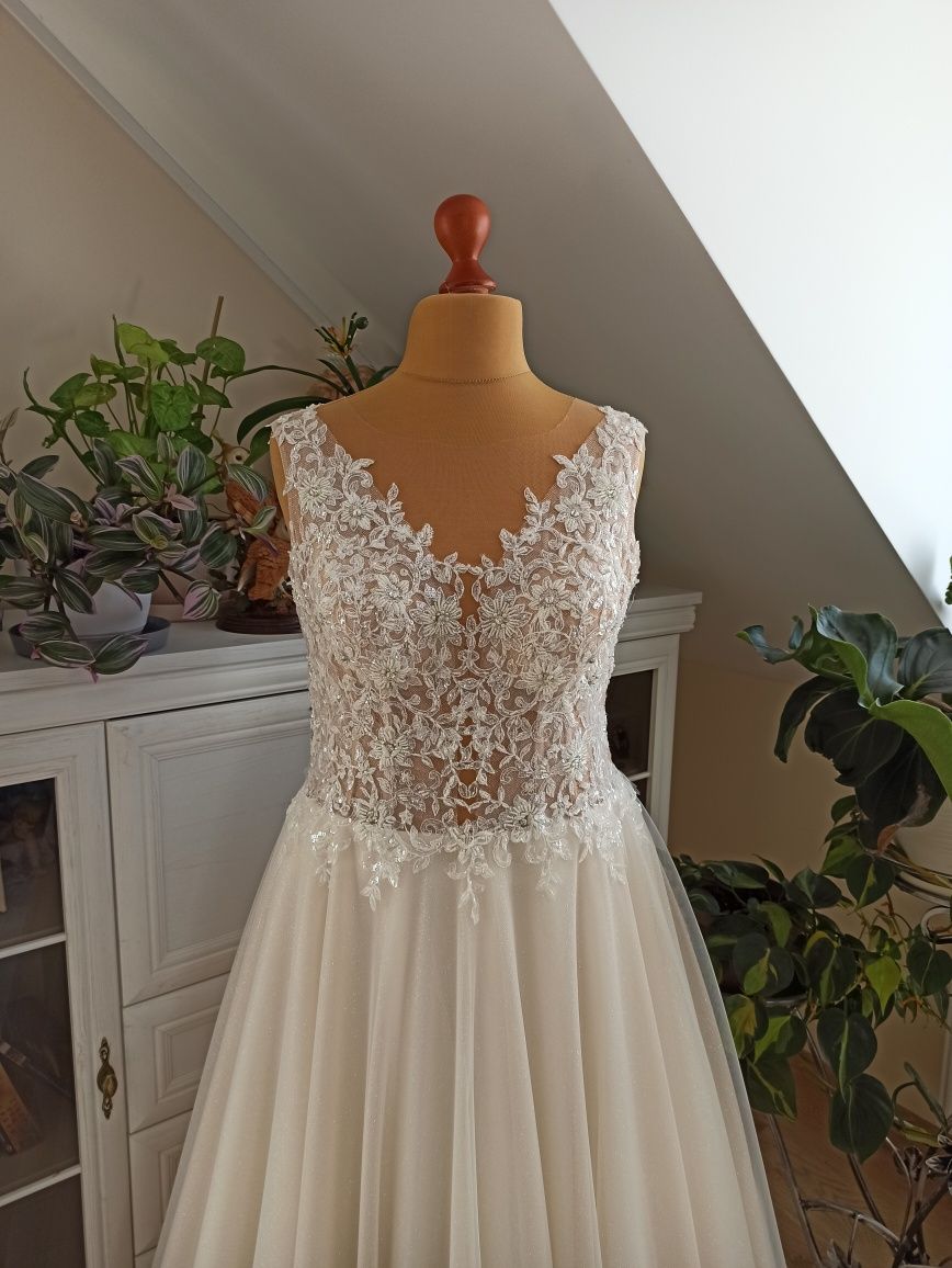 Suknia ślubna NOWE suknie ślubne PLUS SIZE duże rozmiary 48 50 52