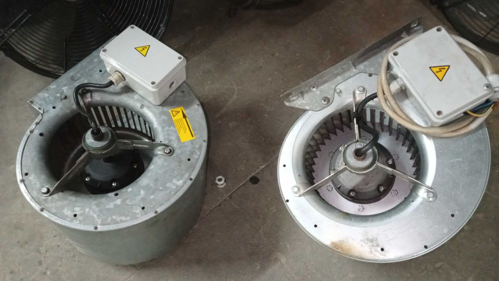 Wyciąg przemysłowy, wentylator promieniowy, do warsztatu czy lakierni