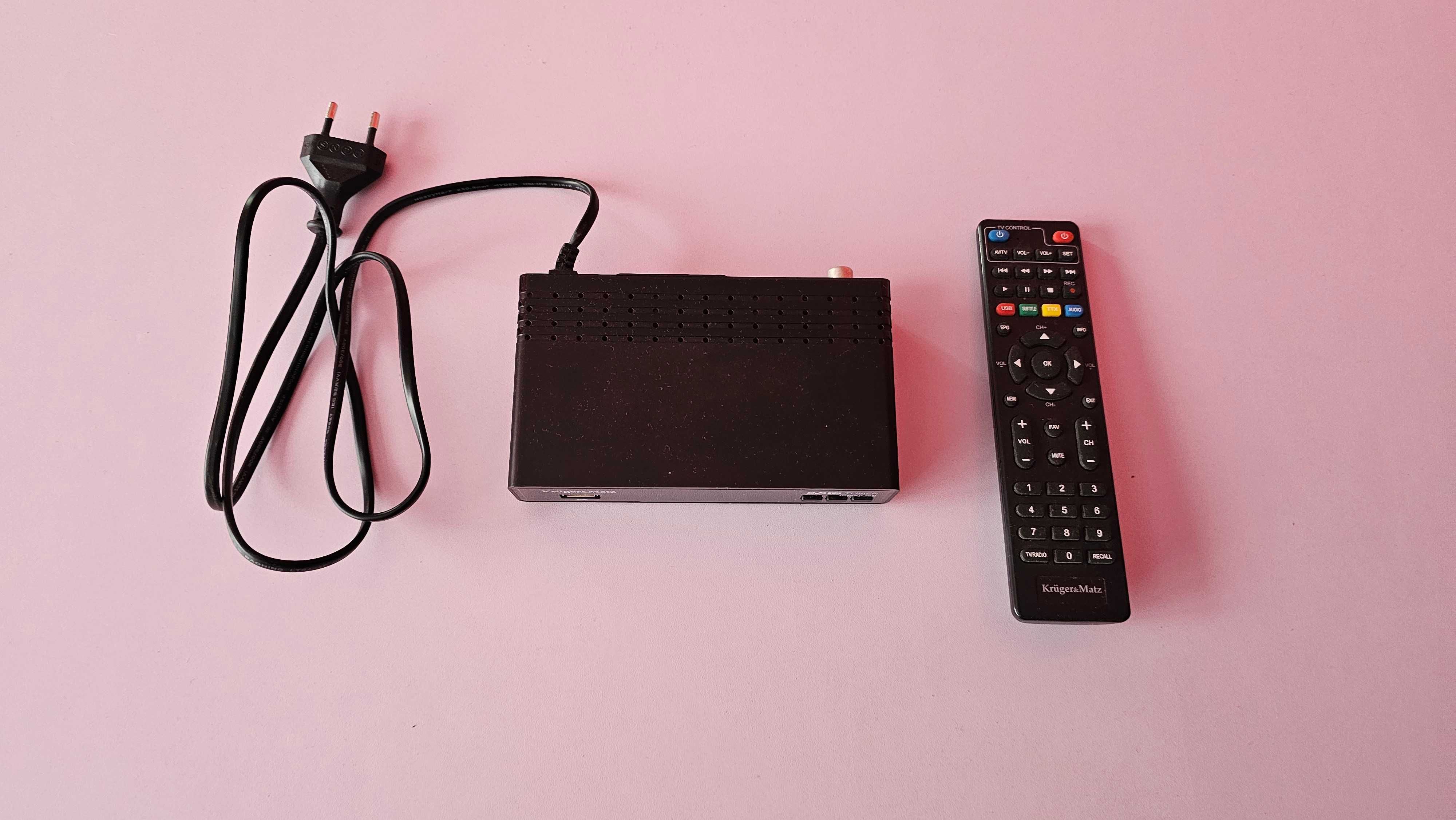 Tuner DVB-T2 HEVC H.265 Kruger&Matz KM0550B + pilot