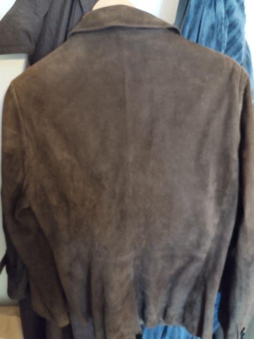 Casaco de pele em camurça