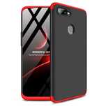 Etui Na Całą Obudowę Przód + Tył Do Oppo Ax7 Czarno-Czerwony