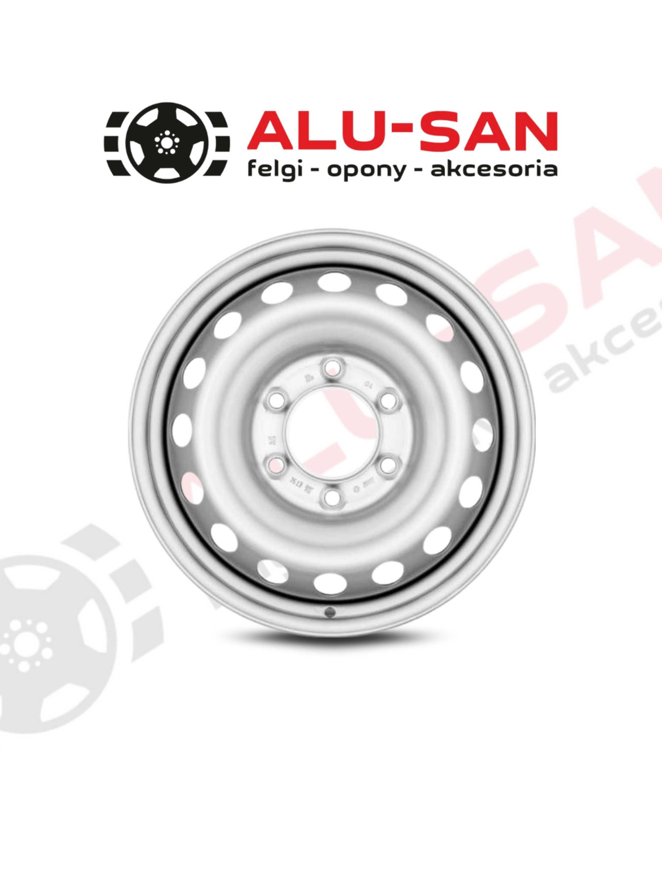 Nowe felgi stalowe 16" FORD TRANSIT TOURNEO CUSTOM 6x120 Srebrny