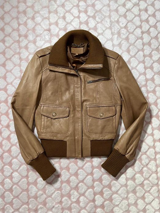 Skórzana kurtka marki Oasis dobry na XS 34