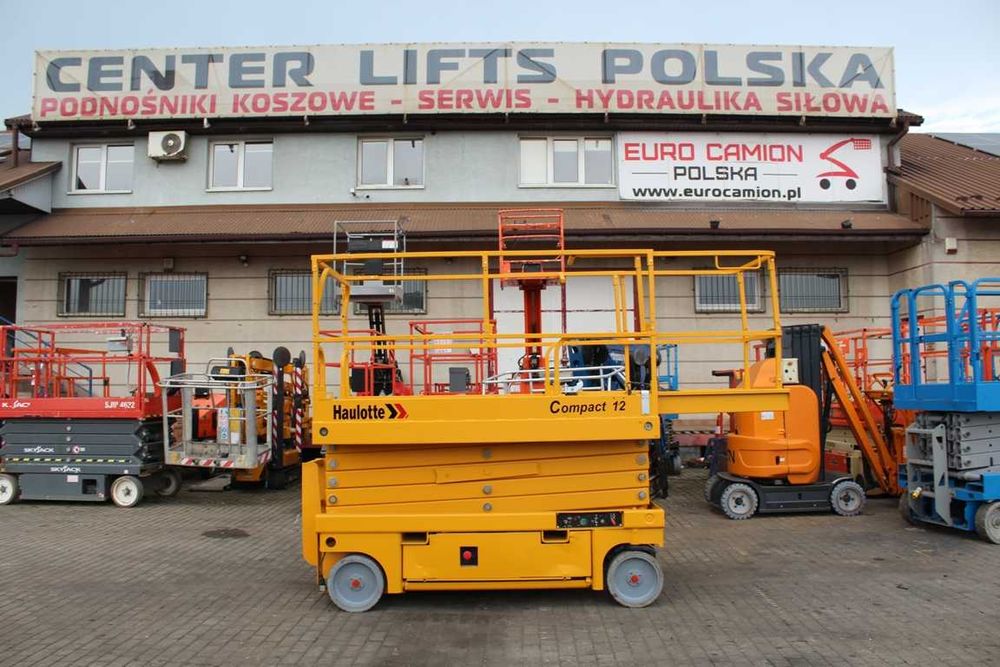 Haulotte Compact 12 m podnośnik nożycowy zwyżka skyjack genie 3246 jlg