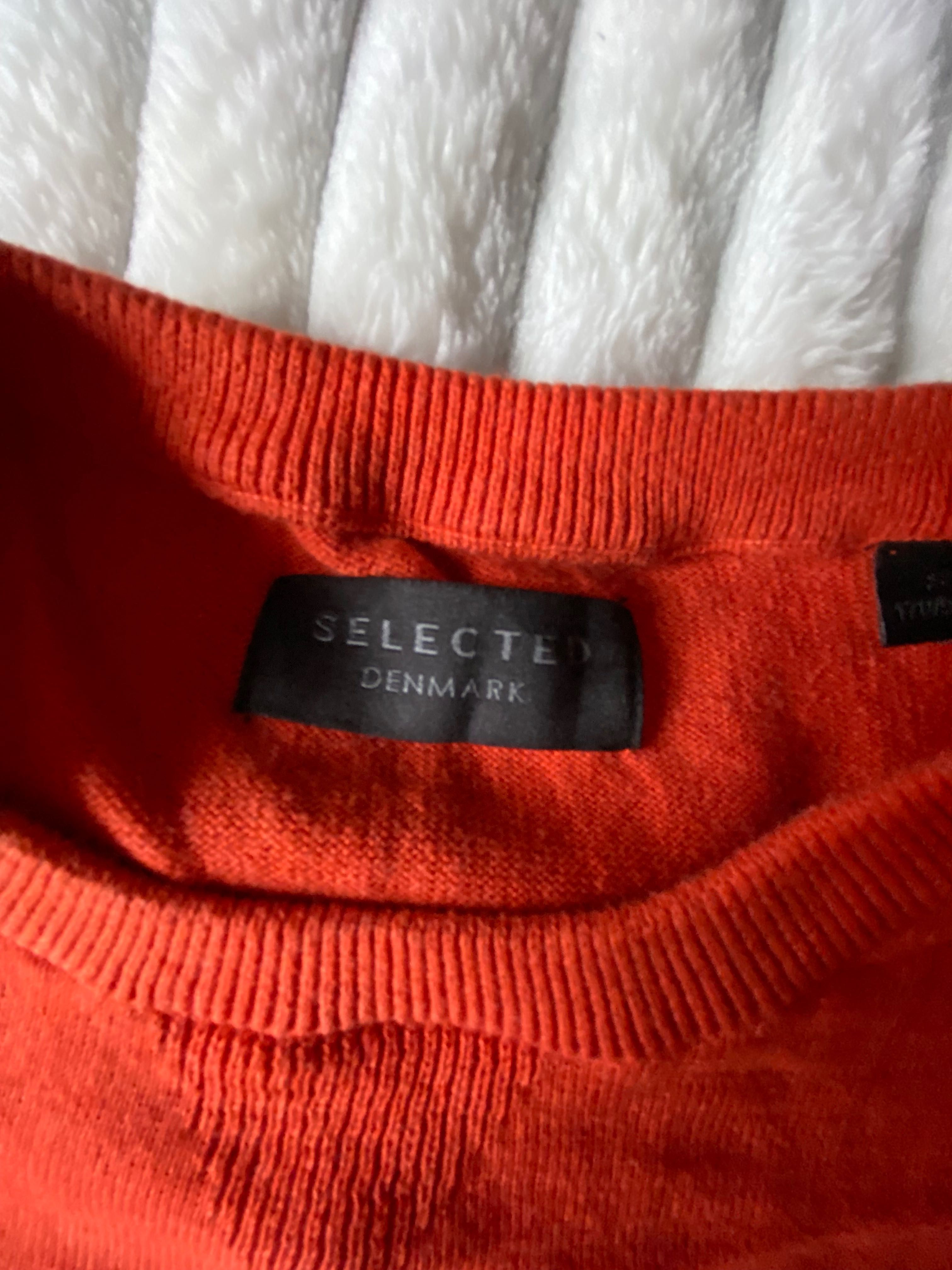 Пуловер жіночий Selected  темно-помаранчевий