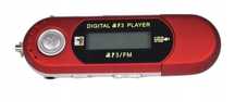 Sportowy MP3 odtwarzacz USB z obsługą TF radio FM czerwony ttst754